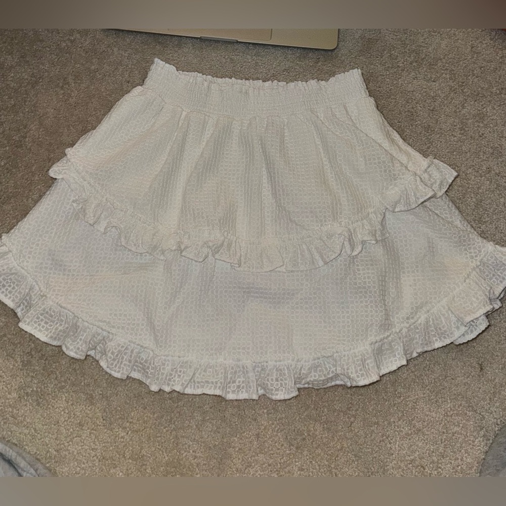 Bloomingdale’s Mini White Skirt